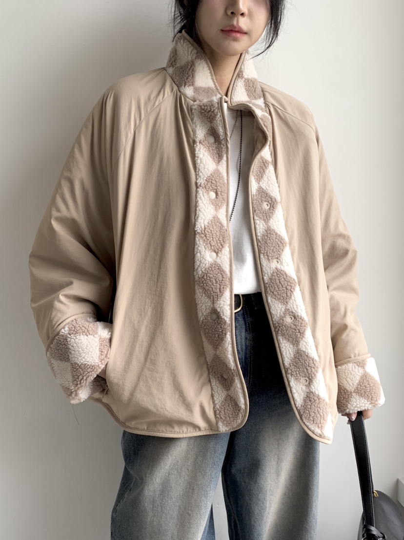 DAVICHI韓國代購㊣女裝新品休閑推薦熱賣25秋冬短款棉服里外穿DAVICHI短款棉服