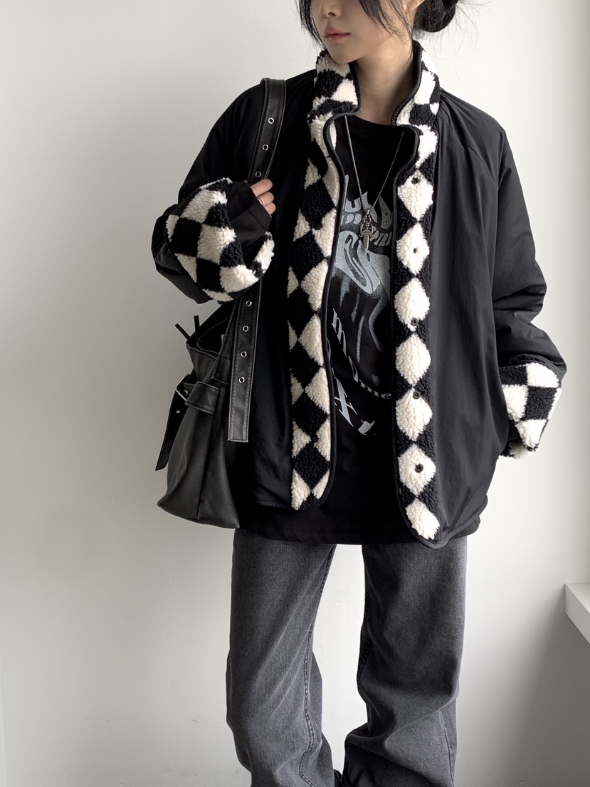 DAVICHI韓國代購㊣女裝新品休閑推薦熱賣25秋冬短款棉服里外穿DAVICHI短款棉服