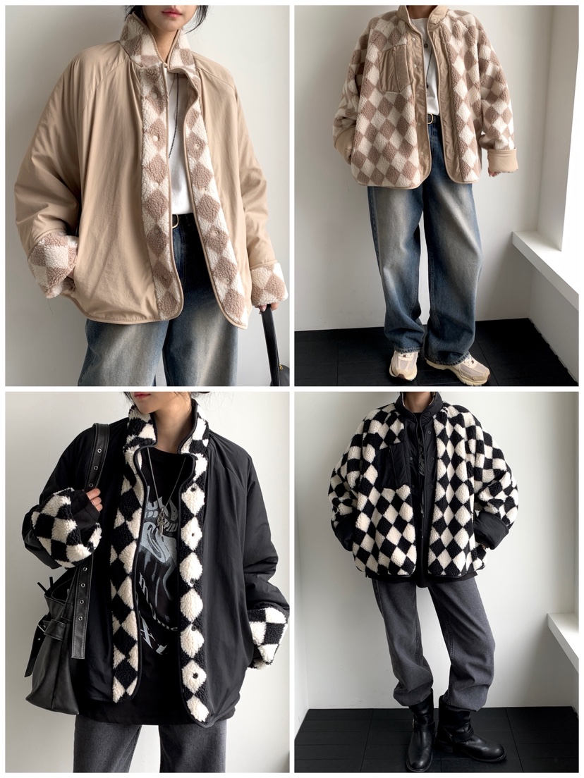 DAVICHI韓國代購㊣女裝新品休閑推薦熱賣25秋冬短款棉服里外穿DAVICHI短款棉服