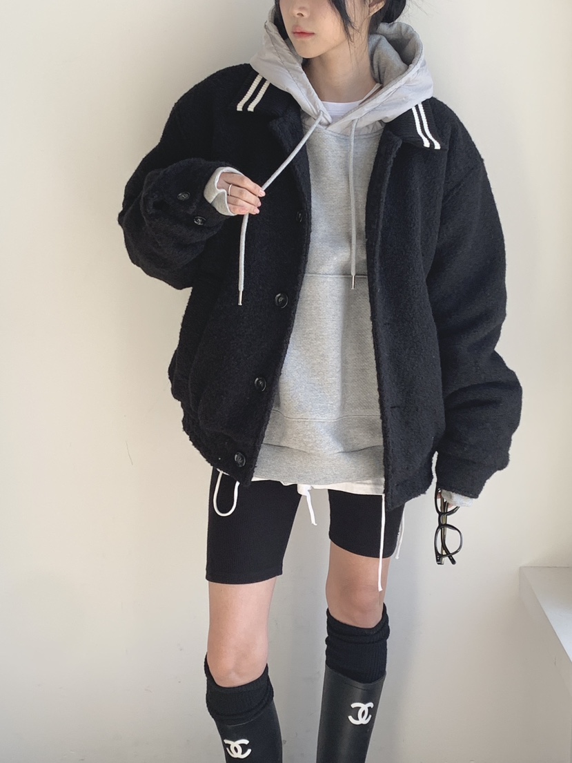 DAVICHI韓國代購㊣女裝新款真品職業休閑推薦熱賣25秋冬短款棉服DAVICHI短款棉服