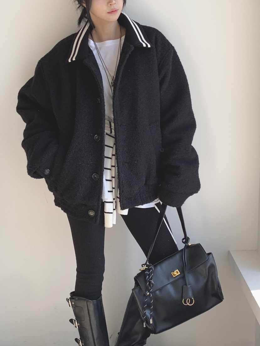 DAVICHI韓國代購㊣女裝新款真品職業休閑推薦熱賣25秋冬短款棉服DAVICHI短款棉服