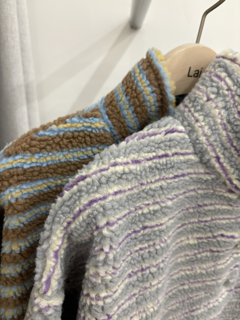 LAI韓國代購㊣女士新品職業休閑人氣時尚熱賣推薦衛衣羊毛條紋Lai衛衣