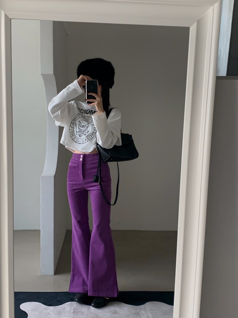 VERANDA韓國直郵㊣女裝新款休閑25秋冬時尚推薦真品職業休閑褲VERANDA休閑褲