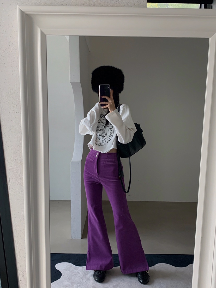 VERANDA韓國直郵㊣女裝新款休閑25秋冬時尚推薦真品職業休閑褲VERANDA休閑褲