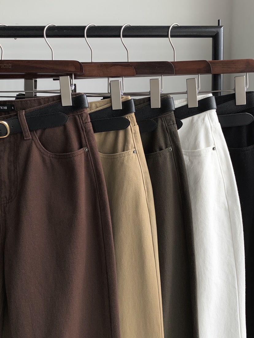 DAVICHI韓國代購㊣女士新品推薦休閑職業休閑褲含隨機腰帶棉DAVICHI休閑褲