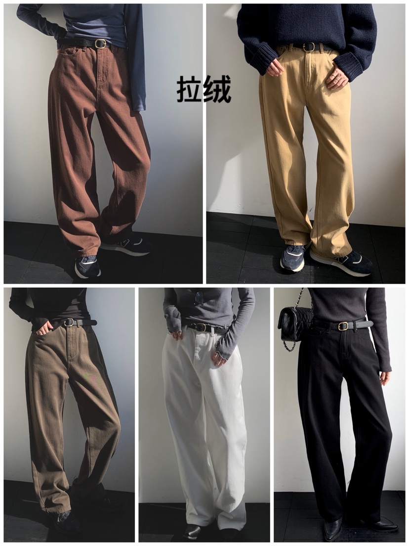 DAVICHI韓國代購㊣女士新品推薦休閑職業休閑褲含隨機腰帶棉DAVICHI休閑褲