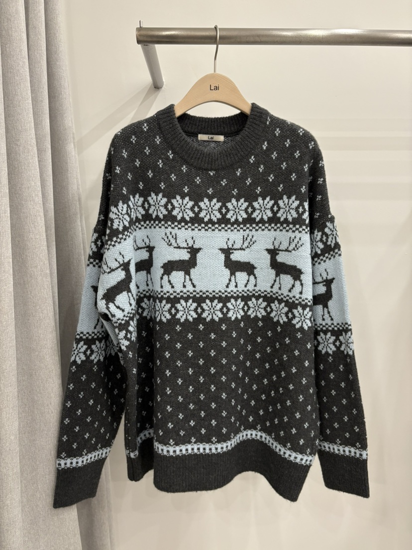 LAI東大門㊣代購女士新款推薦25秋冬真品職業休閑時尚針織衫Lai針織衫圖色1