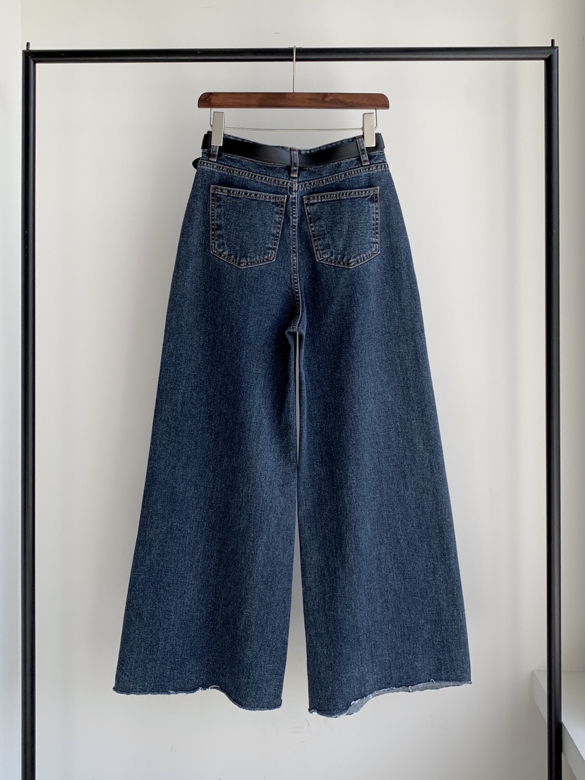 DAVICHI韓國代購㊣女士新款25秋冬休閑牛仔褲含隨機腰帶拉絨DAVICHI牛仔褲