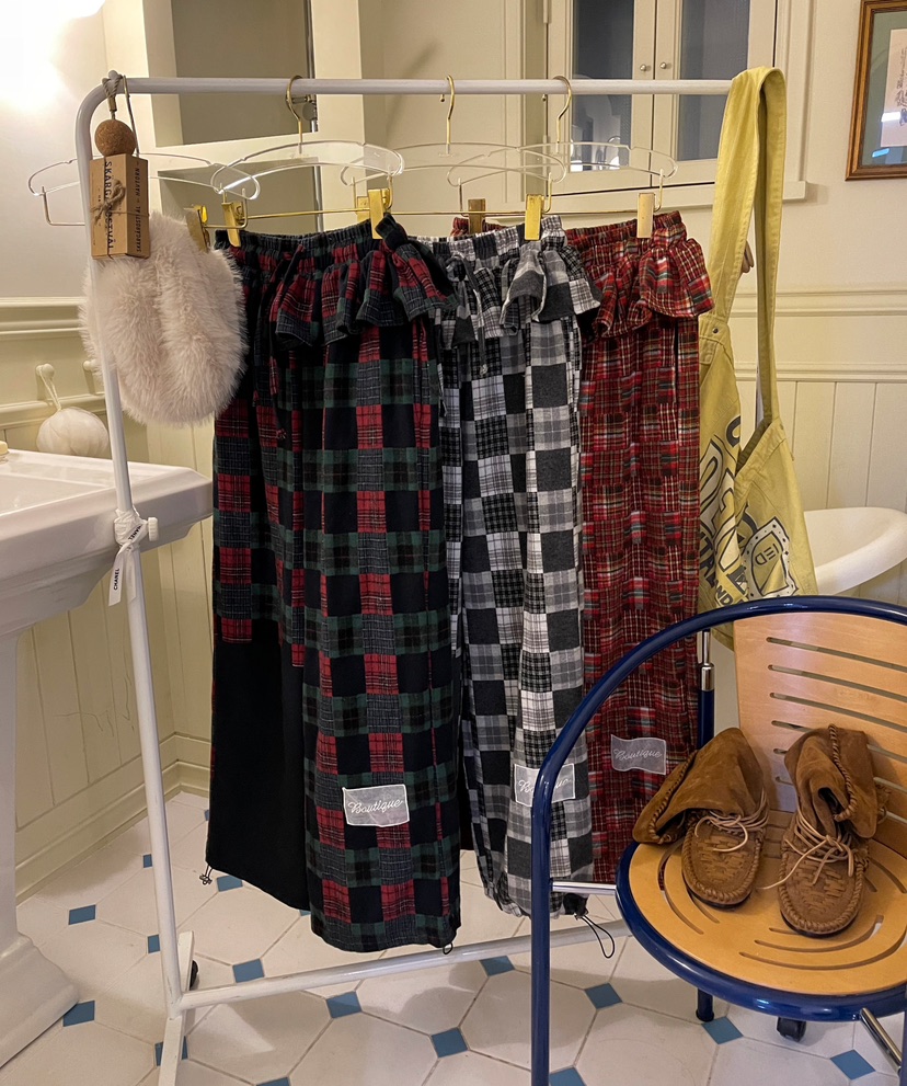 BOUTIQUE-L東大門㊣實拍女裝新品時尚25秋冬休閑真品休閑褲BOUTIQUE-L休閑褲