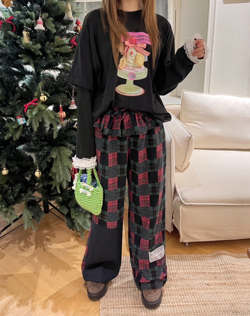 BOUTIQUE-L東大門㊣實拍女裝新品時尚25秋冬休閑真品休閑褲BOUTIQUE-L休閑褲