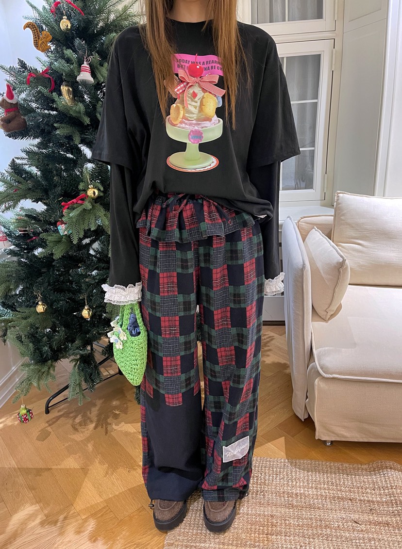 BOUTIQUE-L東大門㊣實拍女裝新品時尚25秋冬休閑真品休閑褲BOUTIQUE-L休閑褲