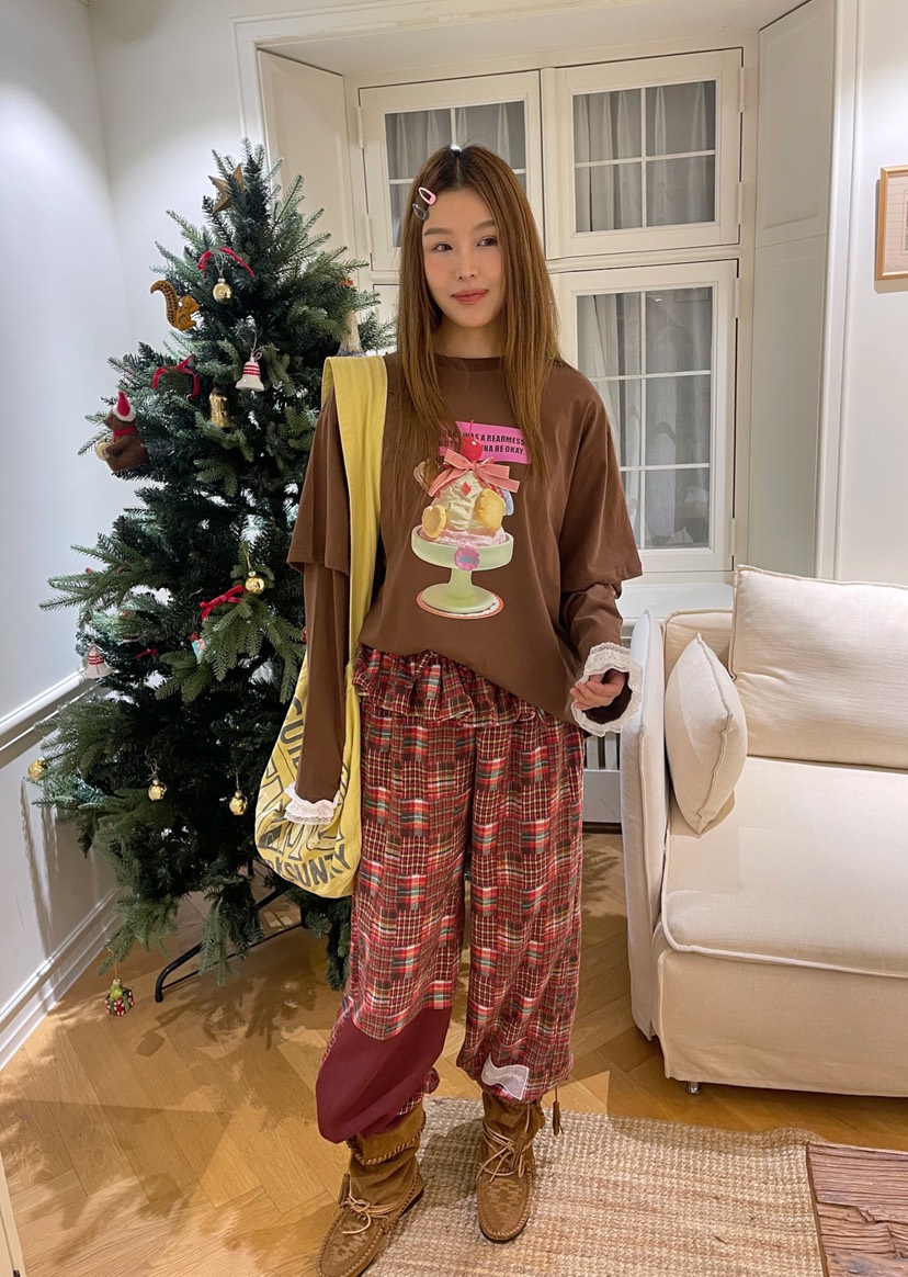 BOUTIQUE-L東大門㊣實拍女裝新品時尚25秋冬休閑真品休閑褲BOUTIQUE-L休閑褲