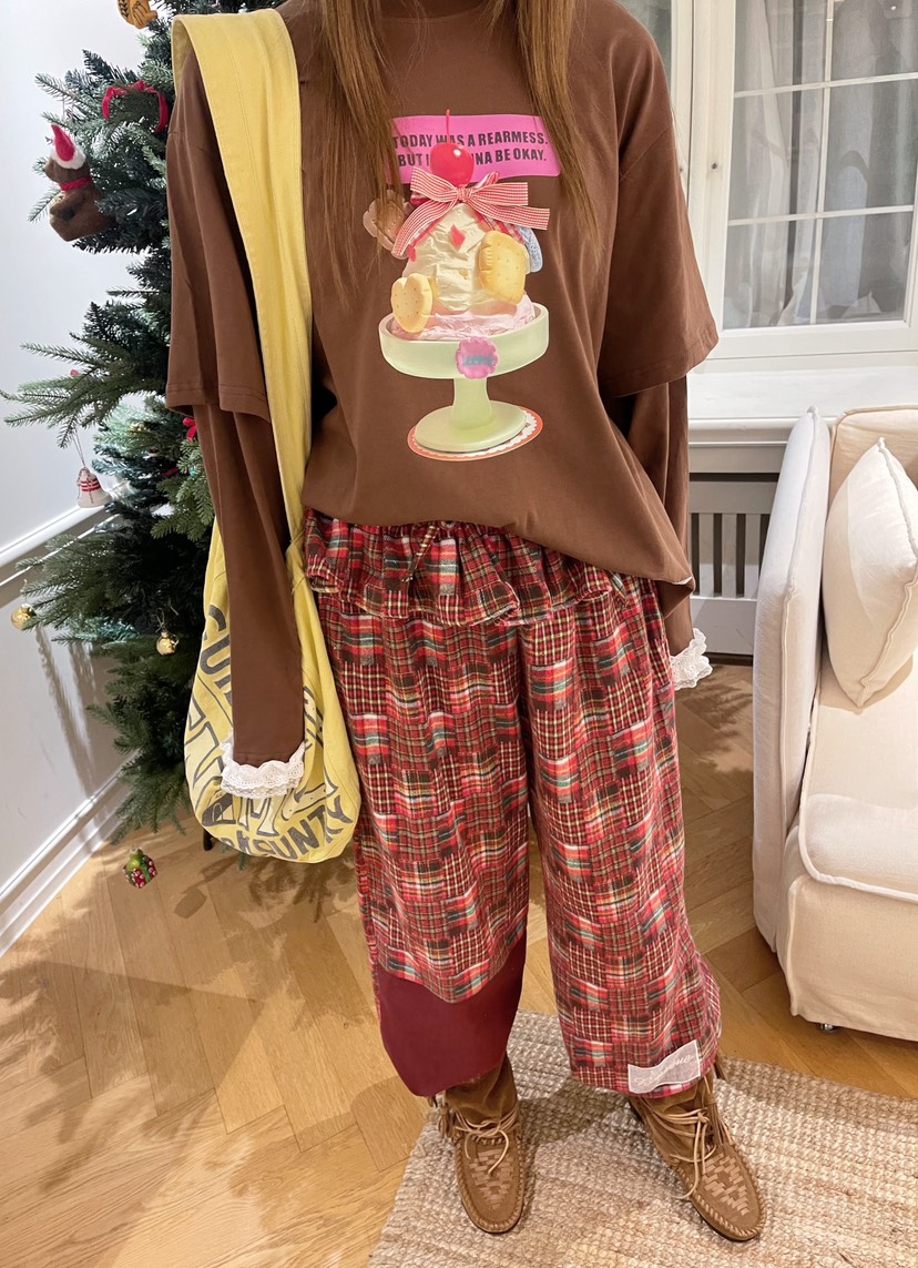 BOUTIQUE-L東大門㊣實拍女裝新品時尚25秋冬休閑真品休閑褲BOUTIQUE-L休閑褲