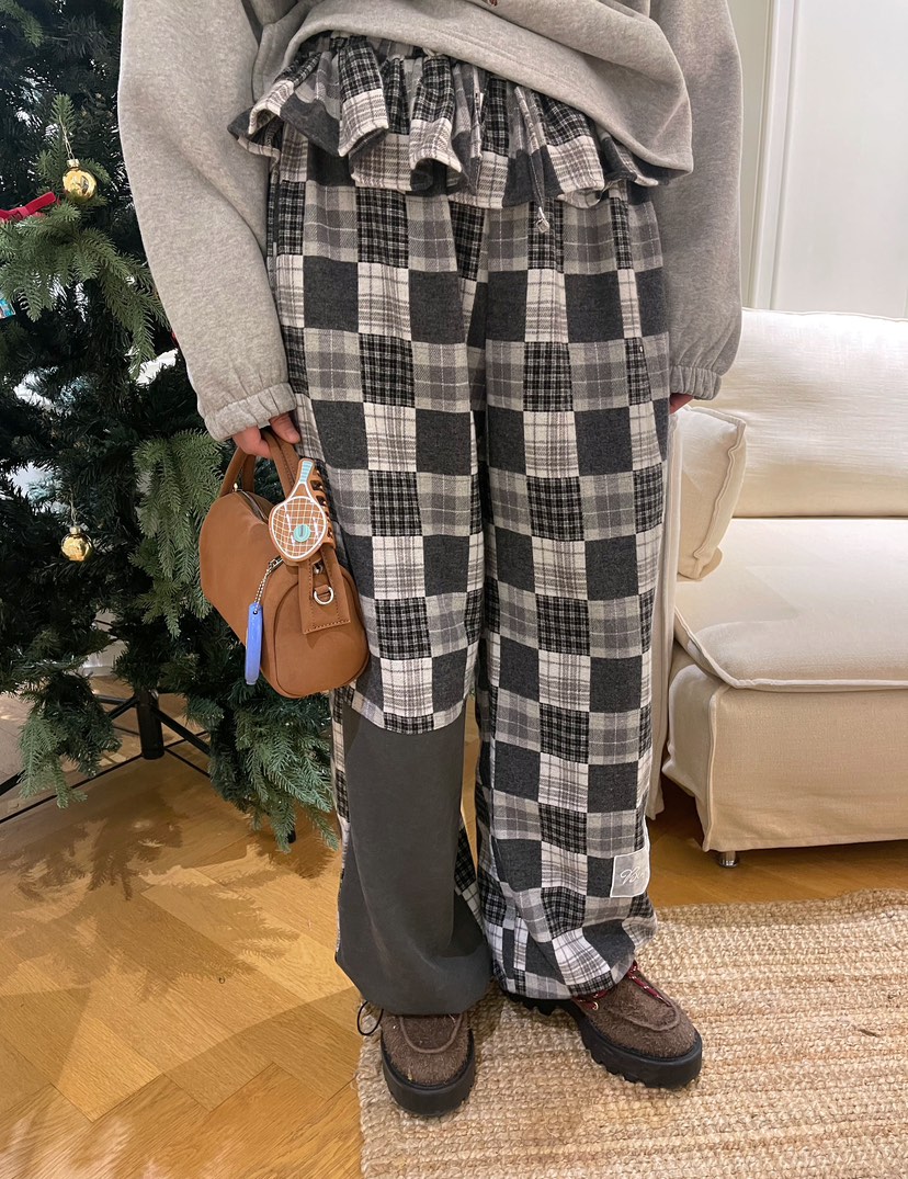 BOUTIQUE-L東大門㊣實拍女裝新品時尚25秋冬休閑真品休閑褲BOUTIQUE-L休閑褲圖色1