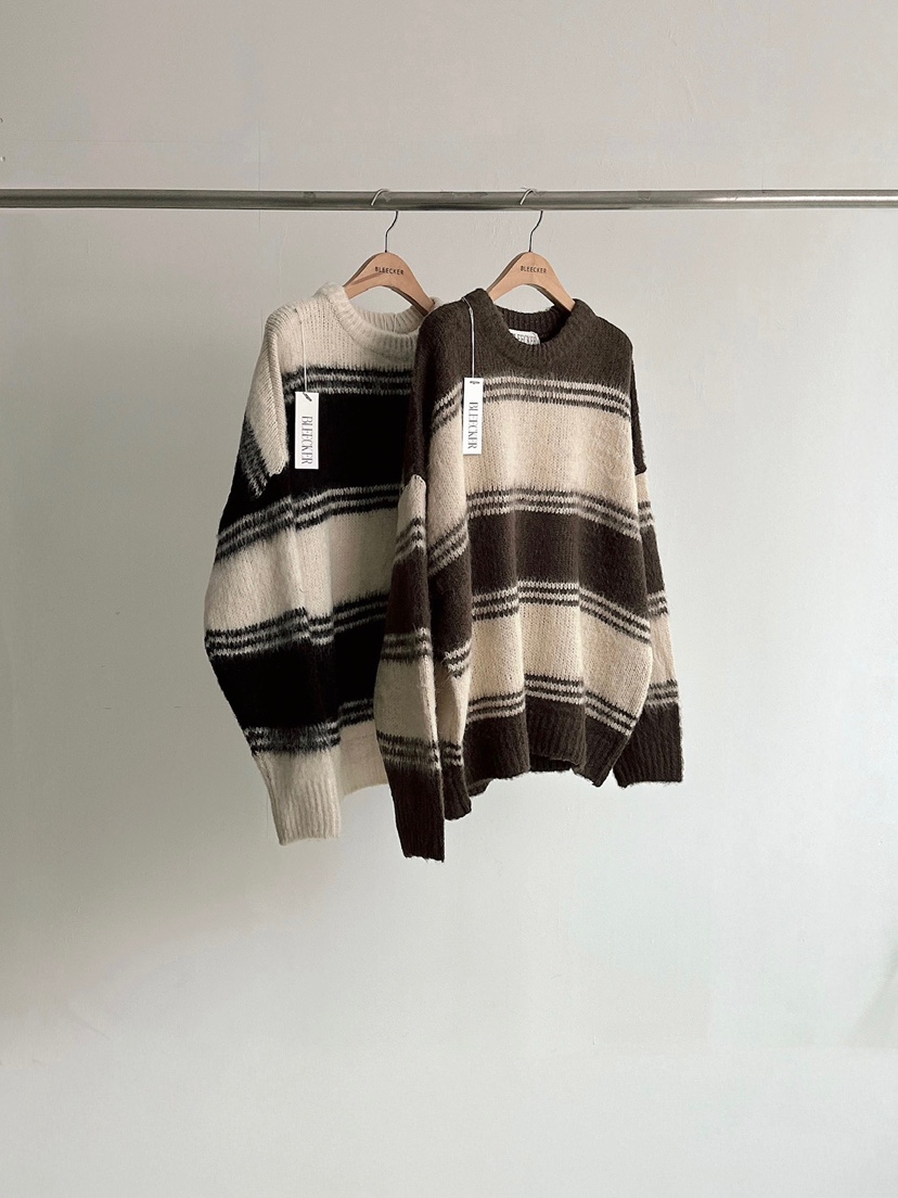 BLEECKER韓國代購㊣女士新款人氣時尚25秋冬休閑推薦針織衫BLEECKER針織衫