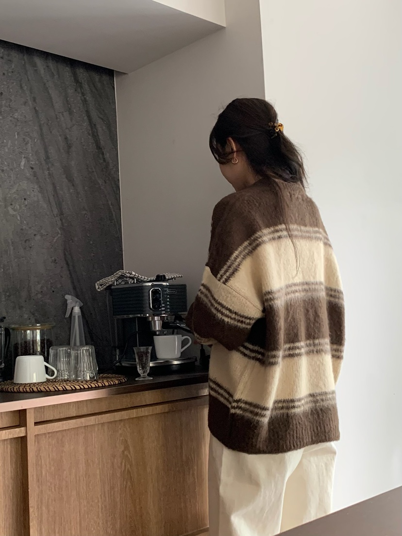 BLEECKER韓國代購㊣女士新款人氣時尚25秋冬休閑推薦針織衫BLEECKER針織衫