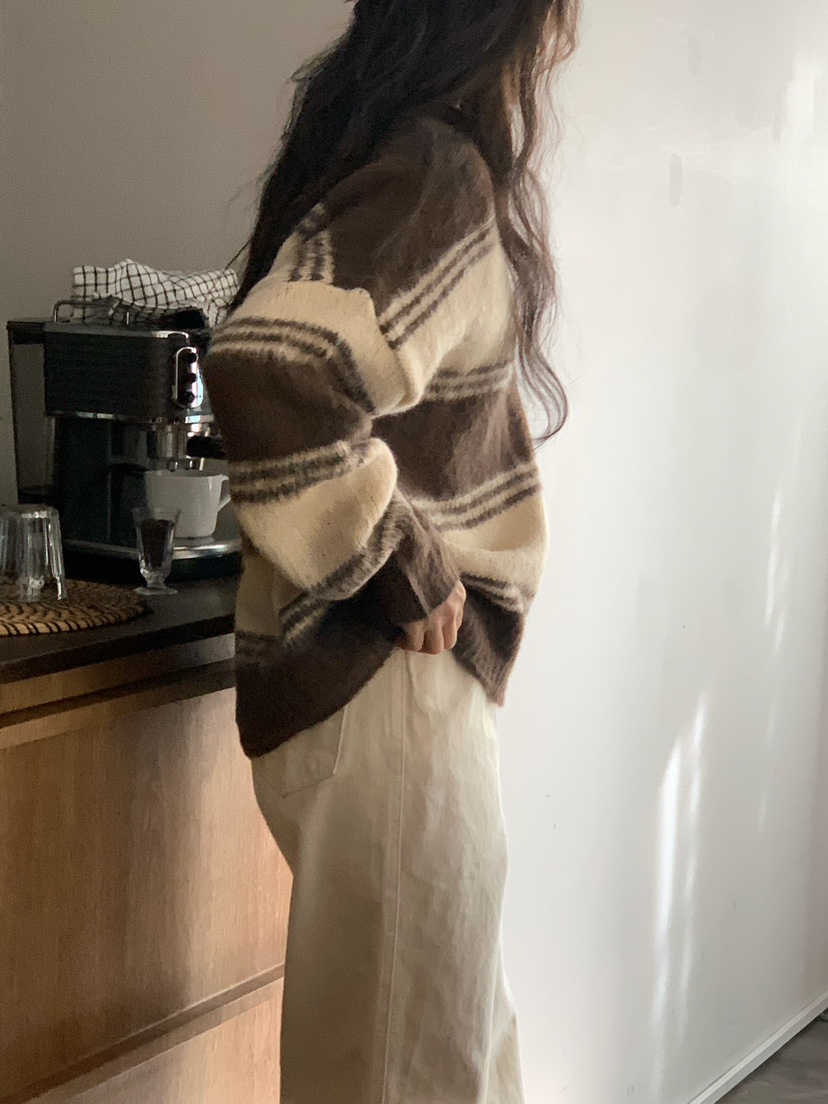 BLEECKER韓國代購㊣女士新款人氣時尚25秋冬休閑推薦針織衫BLEECKER針織衫