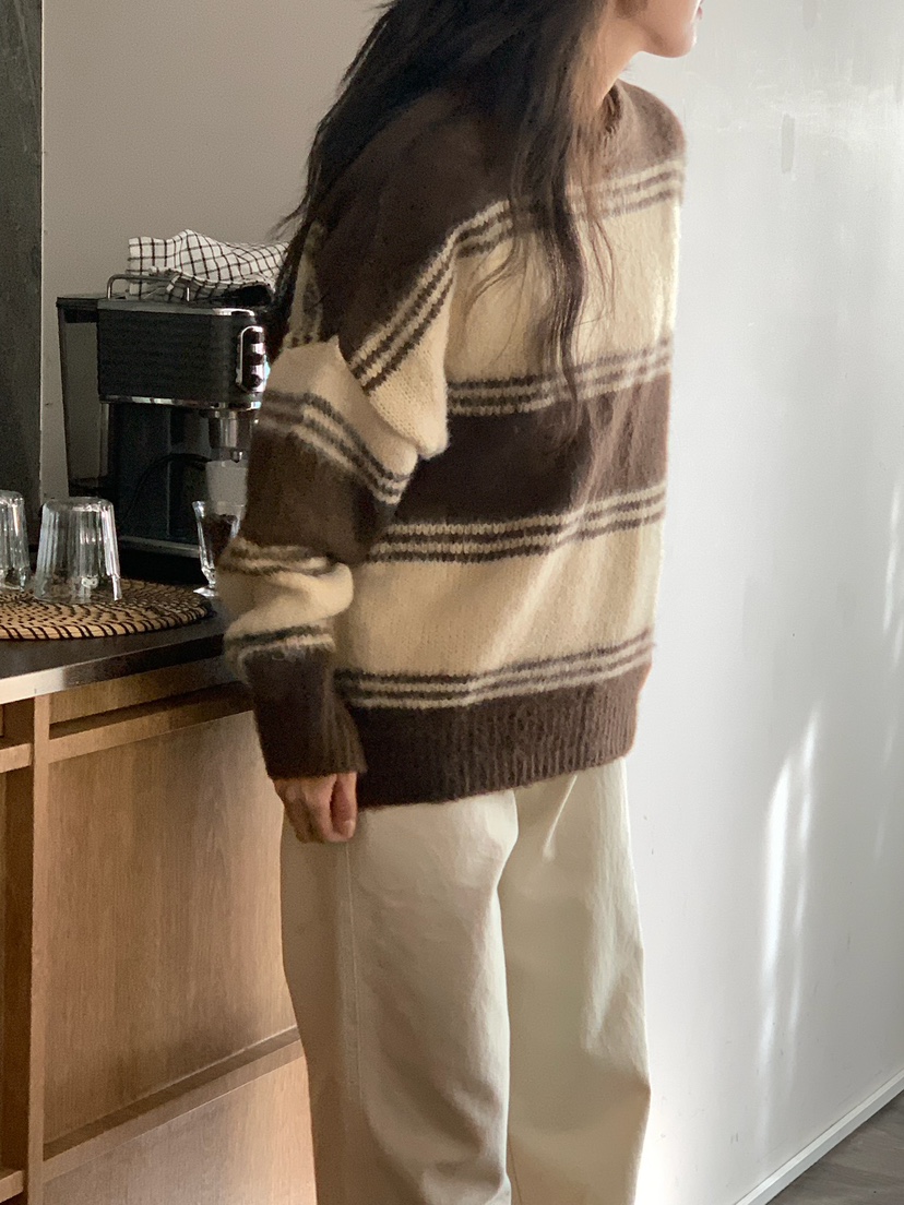 BLEECKER韓國代購㊣女士新款人氣時尚25秋冬休閑推薦針織衫BLEECKER針織衫