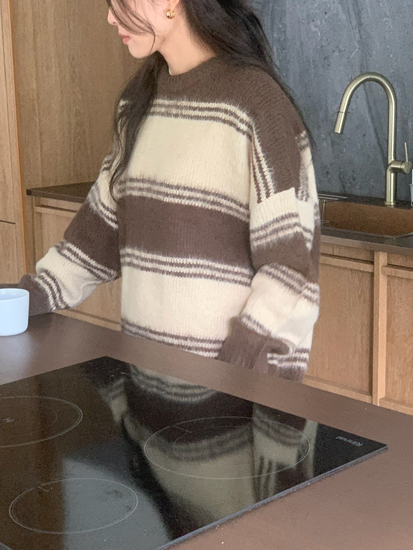 BLEECKER韓國代購㊣女士新款人氣時尚25秋冬休閑推薦針織衫BLEECKER針織衫