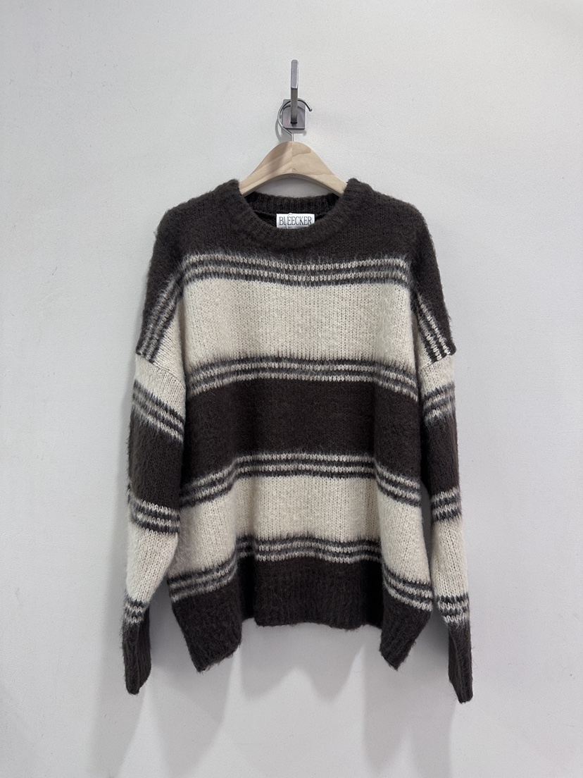 BLEECKER韓國代購㊣女士新款人氣時尚25秋冬休閑推薦針織衫BLEECKER針織衫圖色1