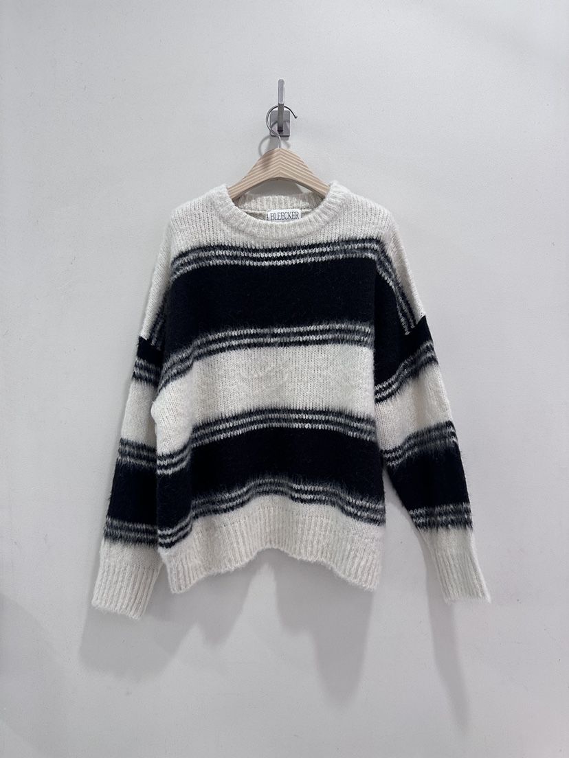 BLEECKER韓國代購㊣女士新款人氣時尚25秋冬休閑推薦針織衫BLEECKER針織衫圖色2