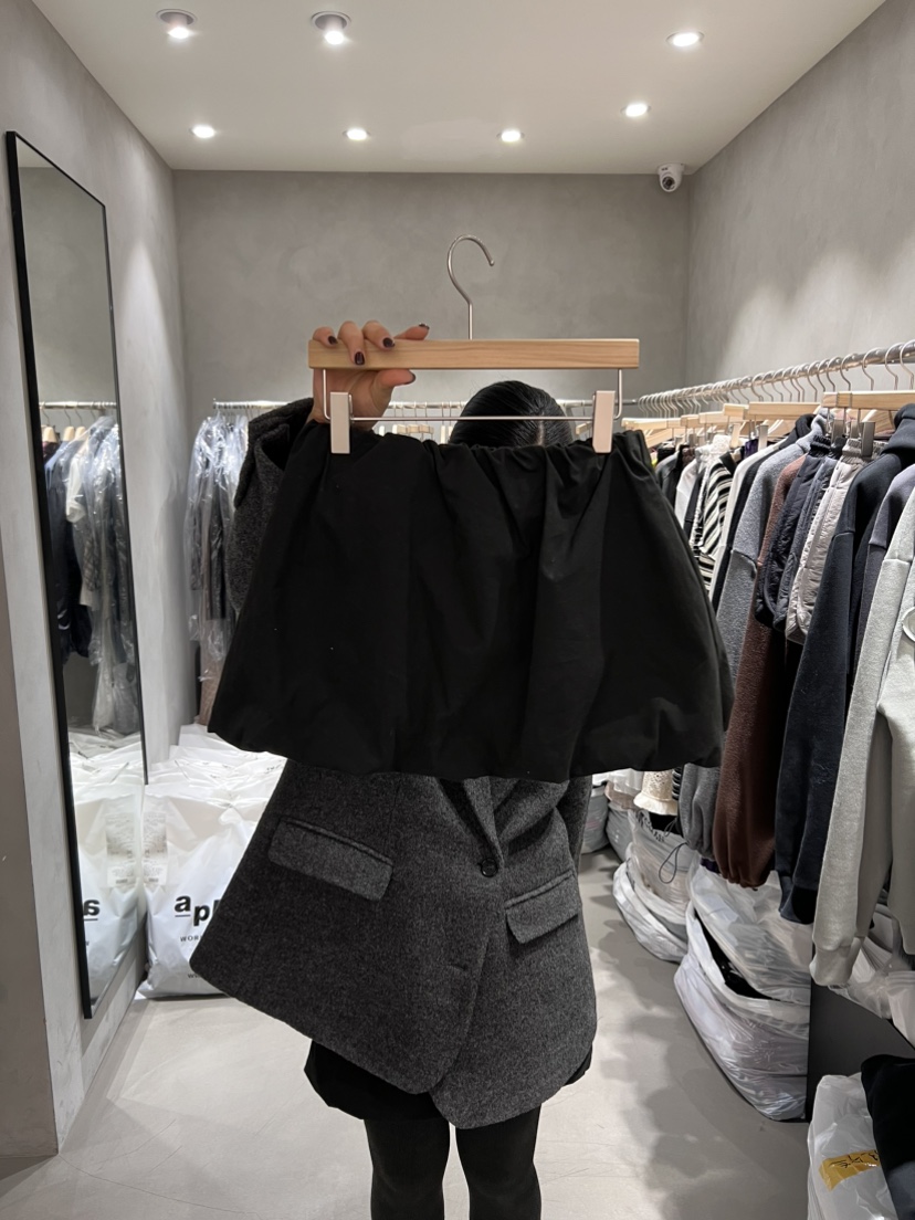 X-MOOD韓國直郵㊣女裝新款職業真品時尚休閑人氣熱賣短裙填充X-MOOD短裙圖色2