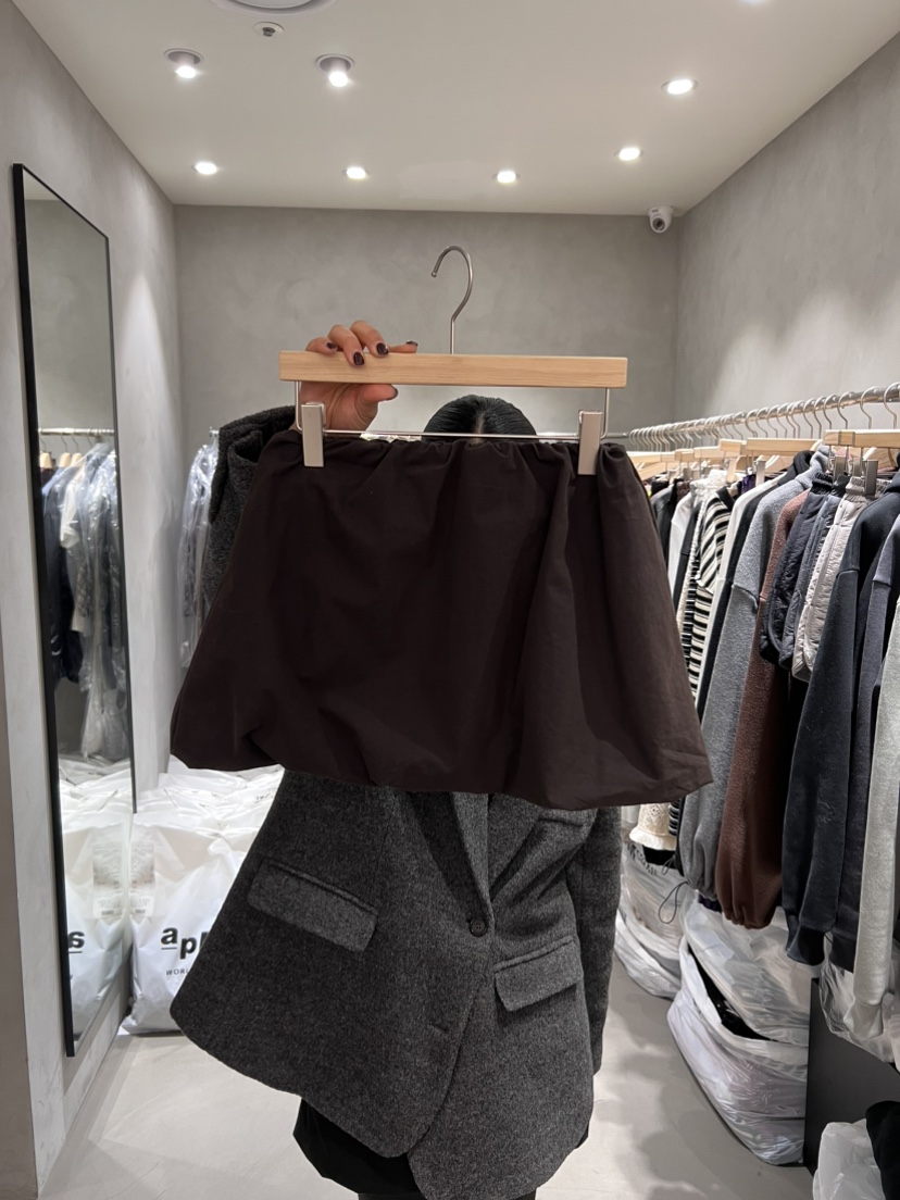 X-MOOD韓國直郵㊣女裝新款職業真品時尚休閑人氣熱賣短裙填充X-MOOD短裙圖色3