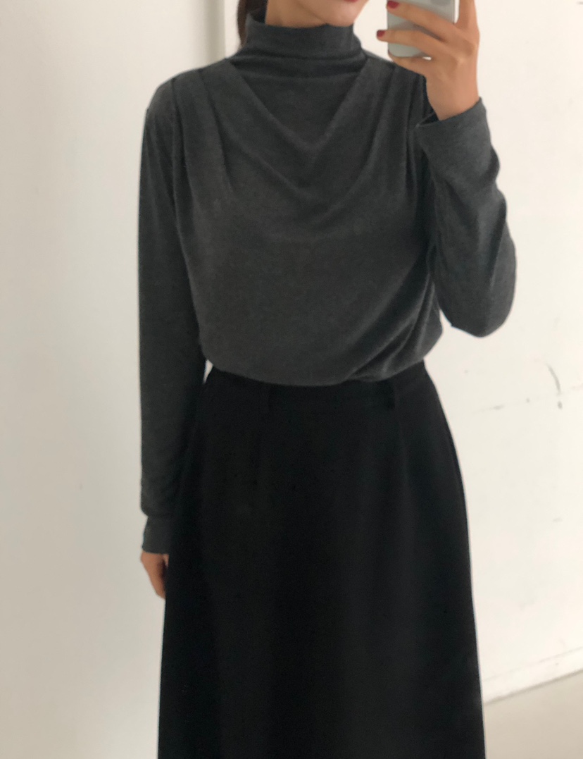 THE EYL韓國代購㊣女裝新品推薦人氣時尚職業25秋冬長袖T恤THE EYL長袖T恤