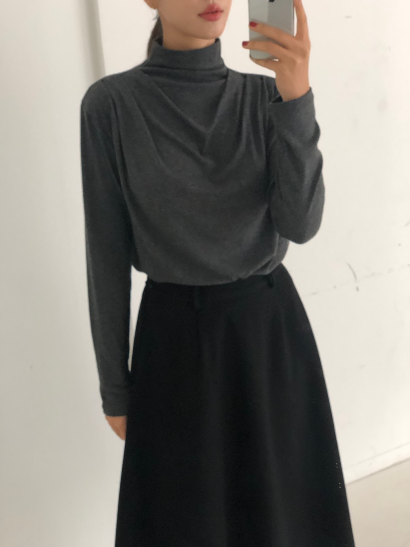 THE EYL韓國代購㊣女裝新品推薦人氣時尚職業25秋冬長袖T恤THE EYL長袖T恤