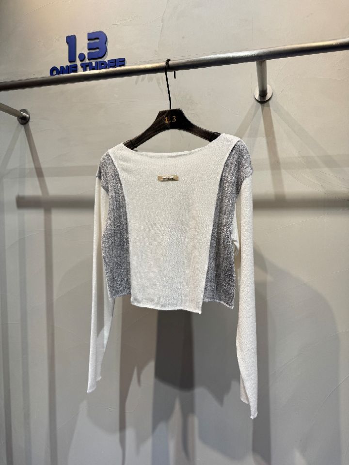 1.3東大門㊣實拍女裝新品時尚休閑職業真品推薦熱賣長袖T恤1.3長袖T恤