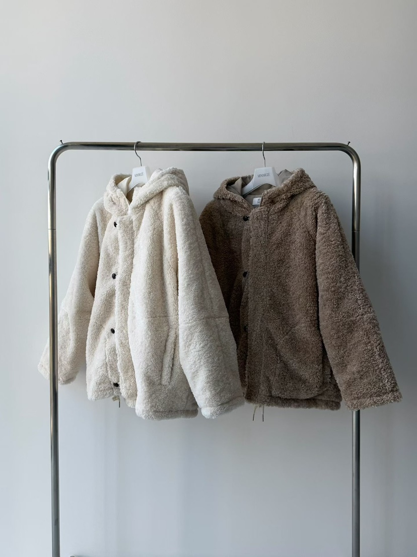 MINIMUZE韓國代購㊣女裝新款真品休閑職業推薦短款大衣連帽衫MINIMUZE短款大衣