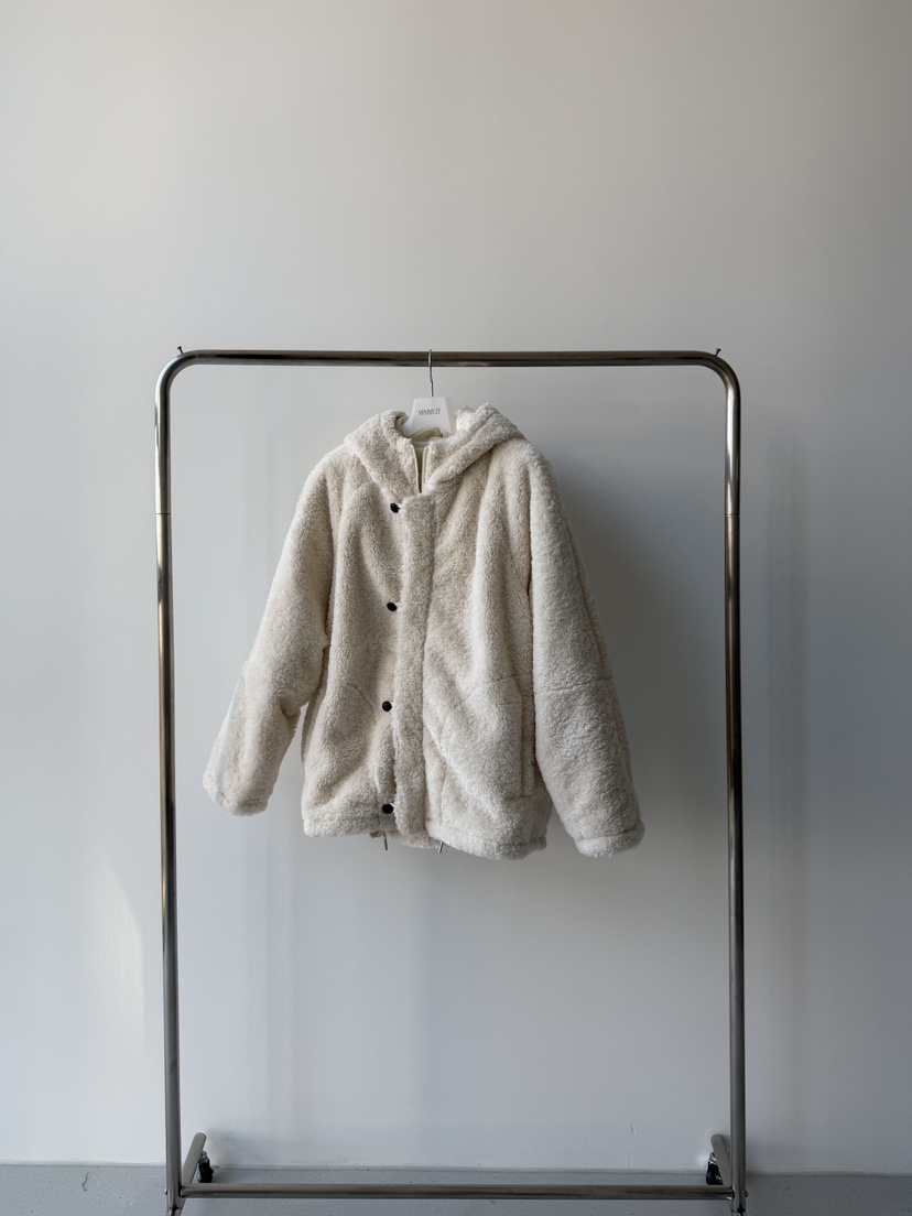 MINIMUZE韓國代購㊣女裝新款真品休閑職業推薦短款大衣連帽衫MINIMUZE短款大衣圖色1