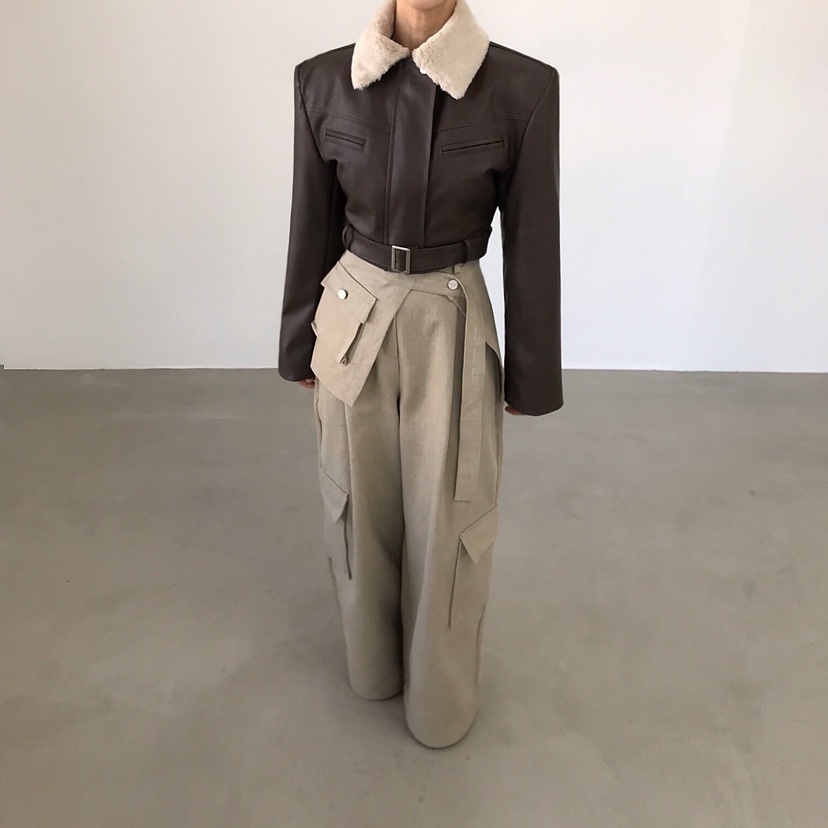 2TWO MOON韓國直郵㊣女士新款時尚熱賣休閑25秋冬真品休閑褲2TWO MOON休閑褲