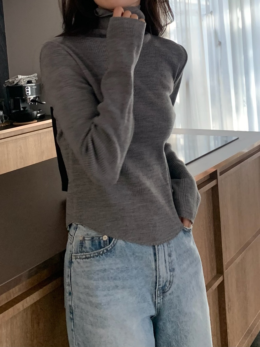 BLEECKER韓國代購㊣女士新款休閑25秋冬推薦時尚熱賣針織衫BLEECKER針織衫