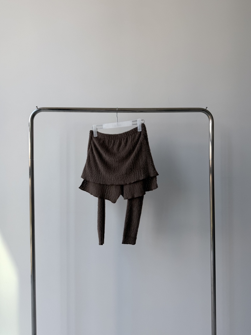 MINIMUZE東大門㊣直郵女士新款人氣25秋冬休閑熱賣短裙羊駝絨MINIMUZE短裙