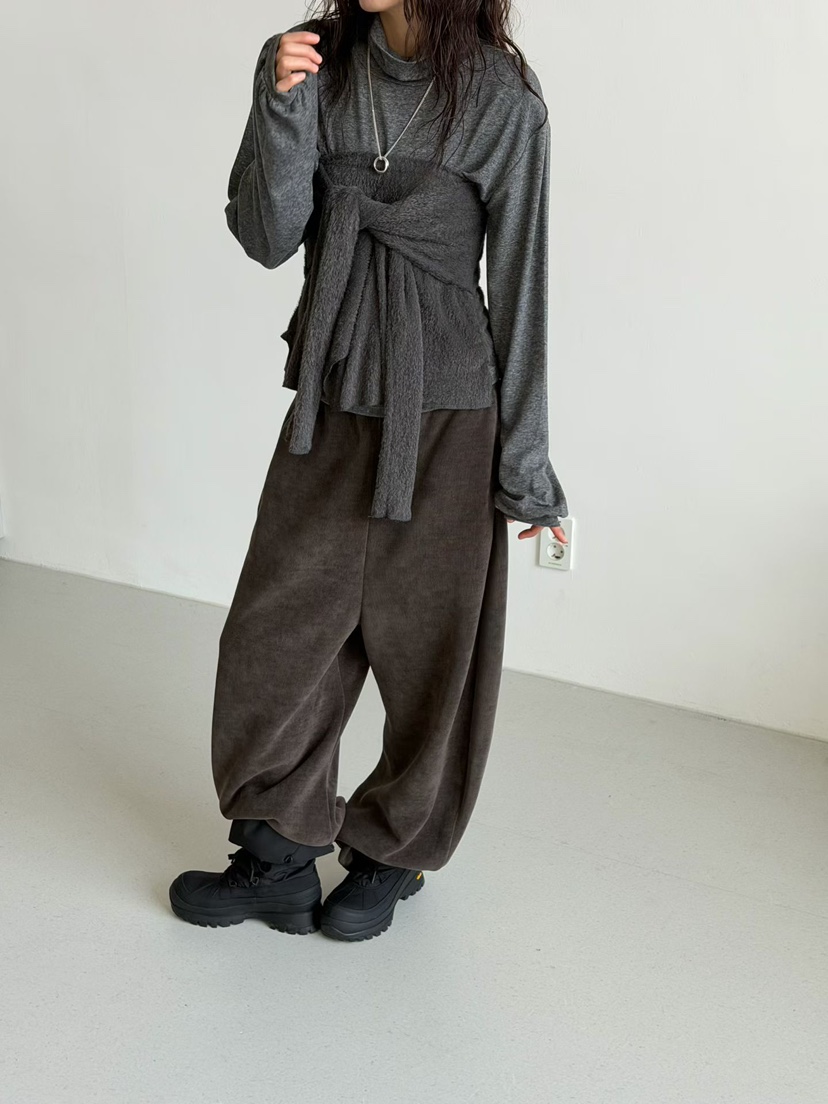 MINIMUZE東大門㊣直郵女士新款人氣25秋冬休閑熱賣短裙羊駝絨MINIMUZE短裙