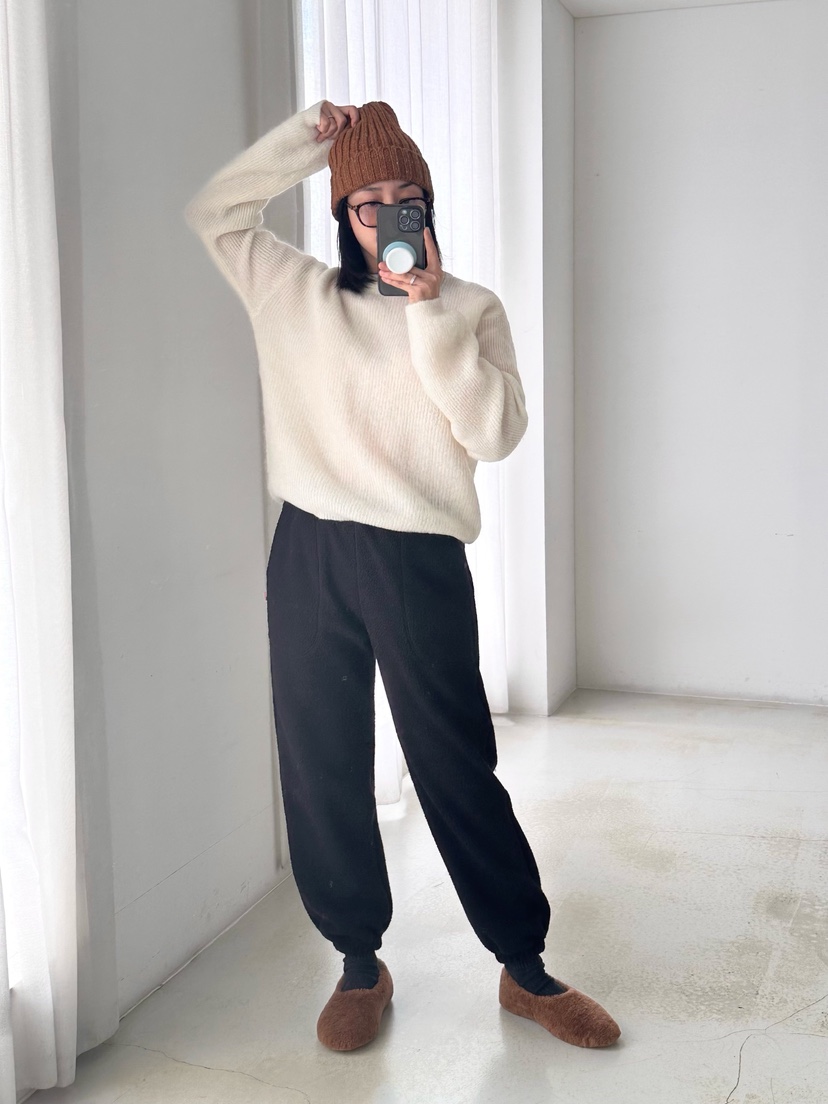 HEIZE東大門㊣代購女裝新款25秋冬人氣推薦熱賣時尚休閑褲抓絨HEIZE休閑褲