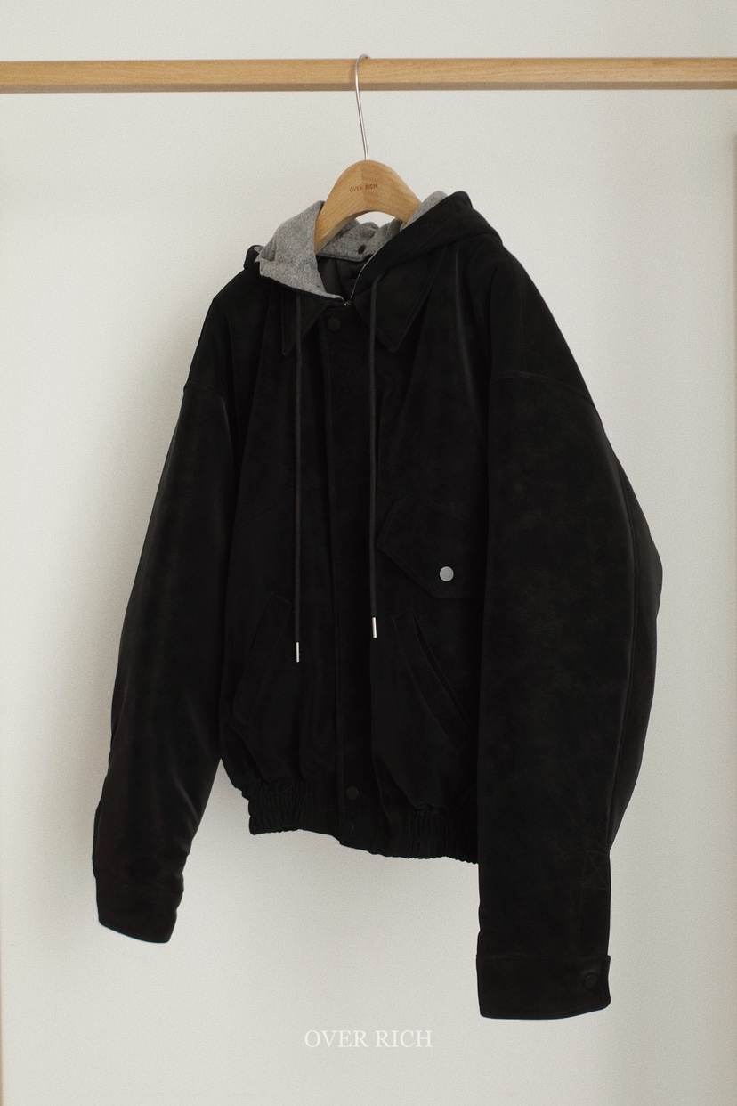 OVER RICH東大門㊣實拍女士新款休閑25秋冬職業推薦熱賣夾克OVER RICH夾克圖色2