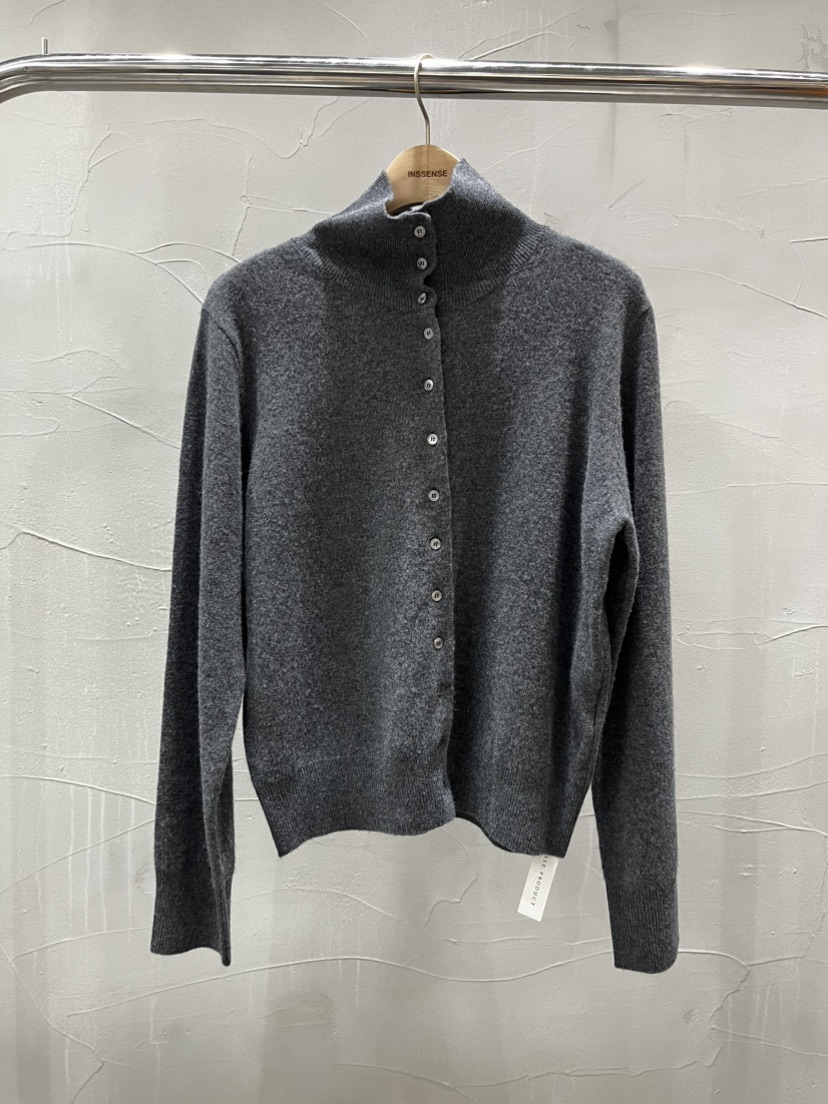 INSSENSE-A東大門㊣直郵女裝新款熱賣時尚真品針織衫高領開衫INSSENSE-A針織衫圖色1
