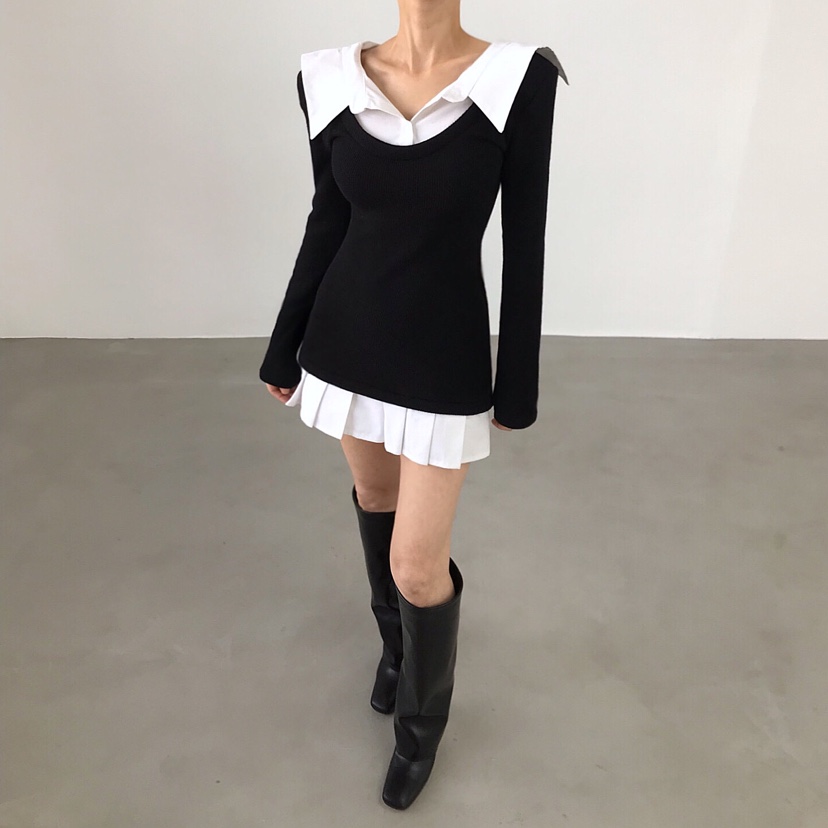 2TWO MOON東大門㊣實拍女裝新款25秋冬熱賣休閑職業連衣裙2TWO MOON連衣裙