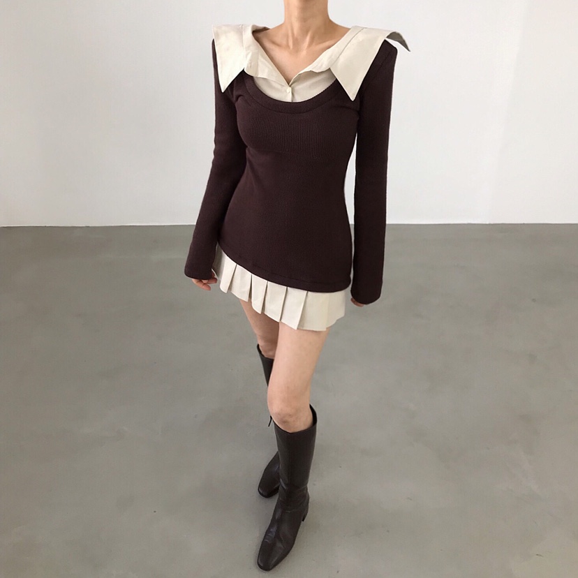 2TWO MOON東大門㊣實拍女裝新款25秋冬熱賣休閑職業連衣裙2TWO MOON連衣裙