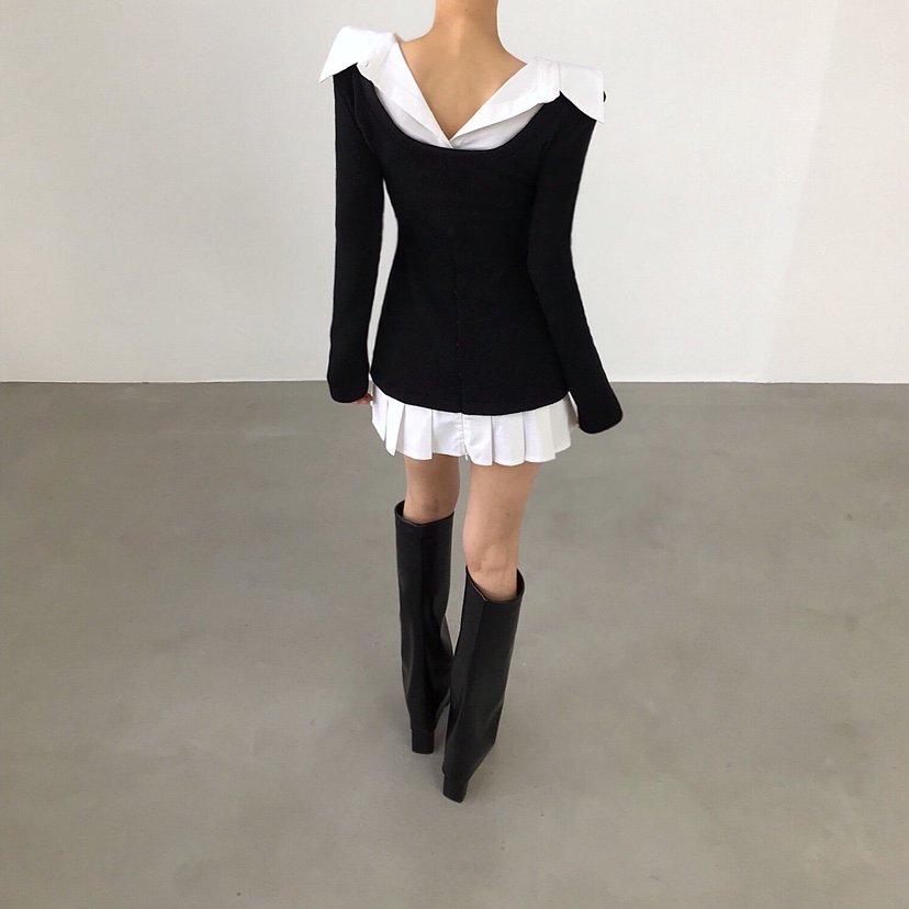 2TWO MOON東大門㊣實拍女裝新款25秋冬熱賣休閑職業連衣裙2TWO MOON連衣裙