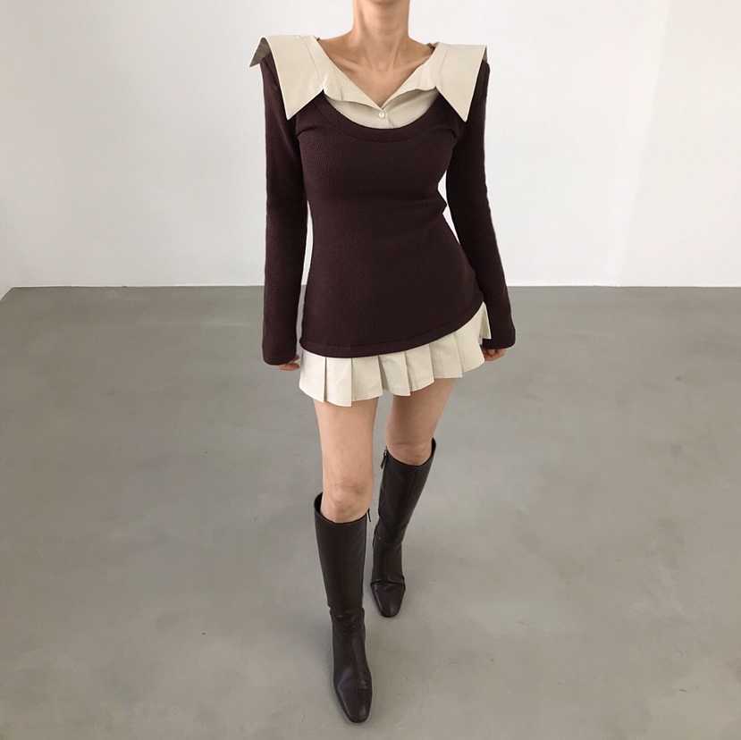 2TWO MOON東大門㊣實拍女裝新款25秋冬熱賣休閑職業連衣裙2TWO MOON連衣裙圖色1