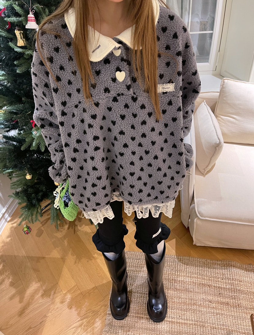 BOUTIQUE-L東大門㊣代購女士新品25秋冬休閑推薦人氣時尚衛衣BOUTIQUE-L衛衣