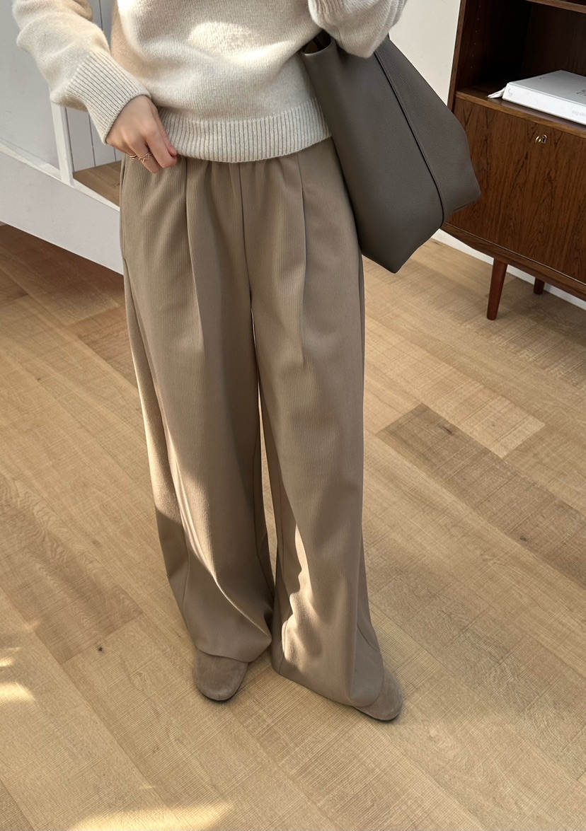 LE VASE東大門㊣直郵女裝新款熱賣25秋冬職業時尚人氣休閑褲LE VASE休閑褲圖色2