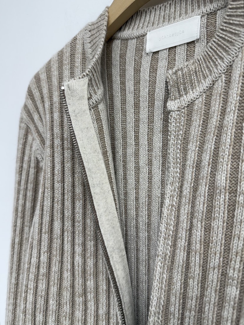 YIKHO STYLE東大門㊣代購女裝新款推薦休閑時尚針織衫拉鏈YIKHO STYLE針織衫