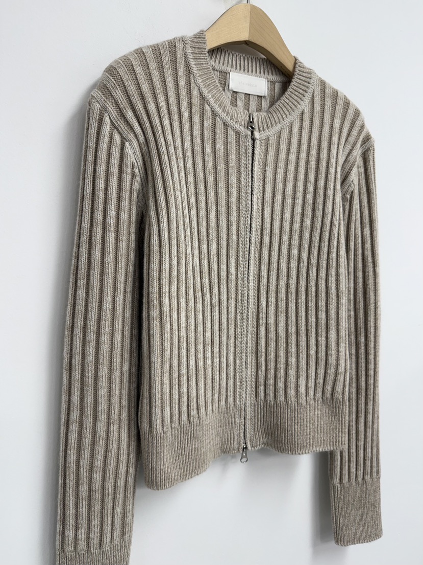 YIKHO STYLE東大門㊣代購女裝新款推薦休閑時尚針織衫拉鏈YIKHO STYLE針織衫