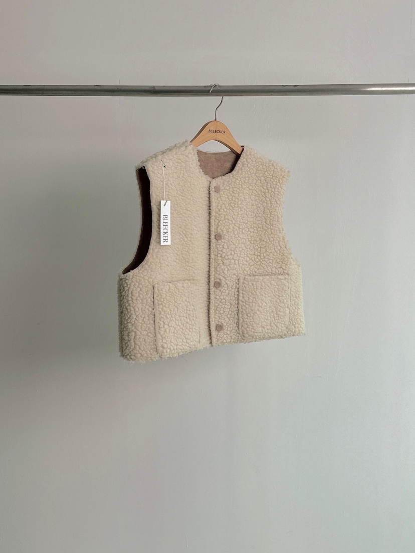 BLEECKER韓國直郵㊣女士新款推薦25秋冬時尚休閑真品人氣馬甲BLEECKER馬甲