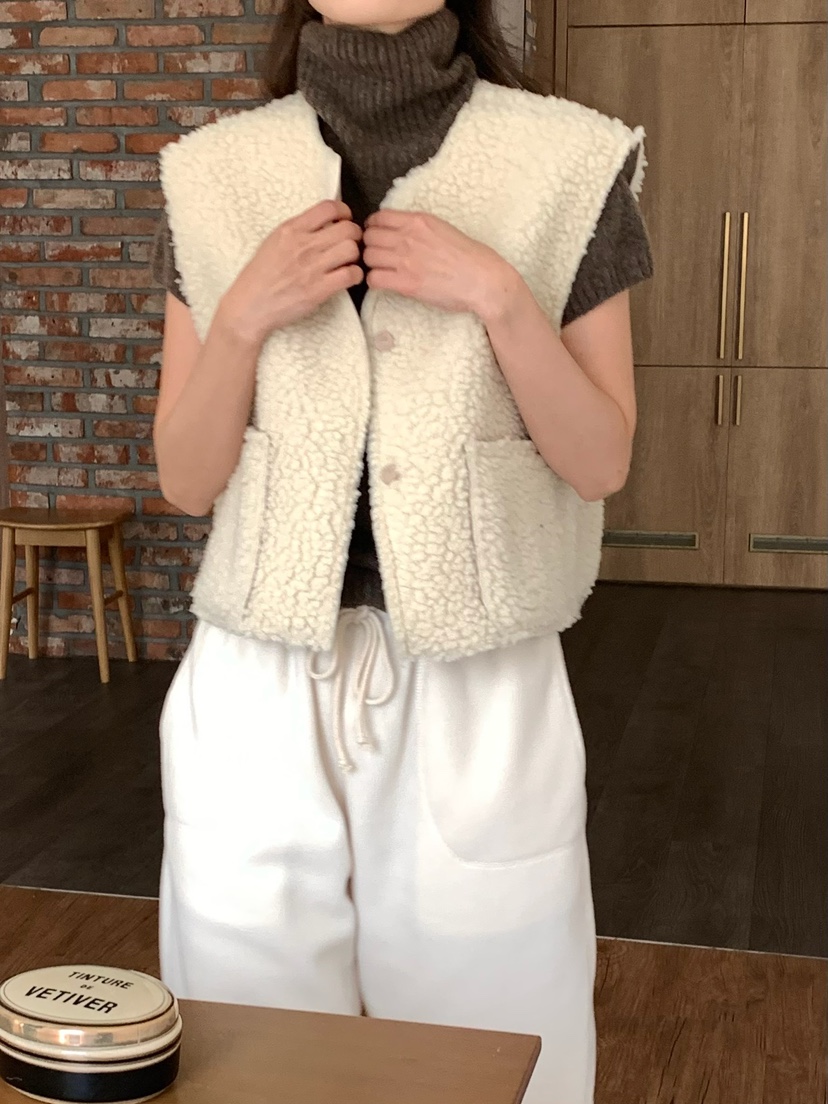 BLEECKER韓國直郵㊣女士新款推薦25秋冬時尚休閑真品人氣馬甲BLEECKER馬甲