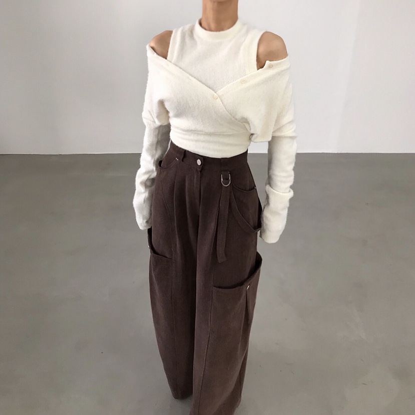 2TWO MOON韓國直郵㊣女士新品人氣25秋冬推薦熱賣時尚針織衫2TWO MOON針織衫圖色2